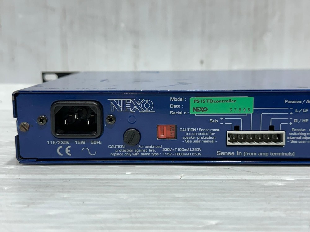 Nexo PS15 TD Controller Loudspeaker Management System #7052S (One) THS