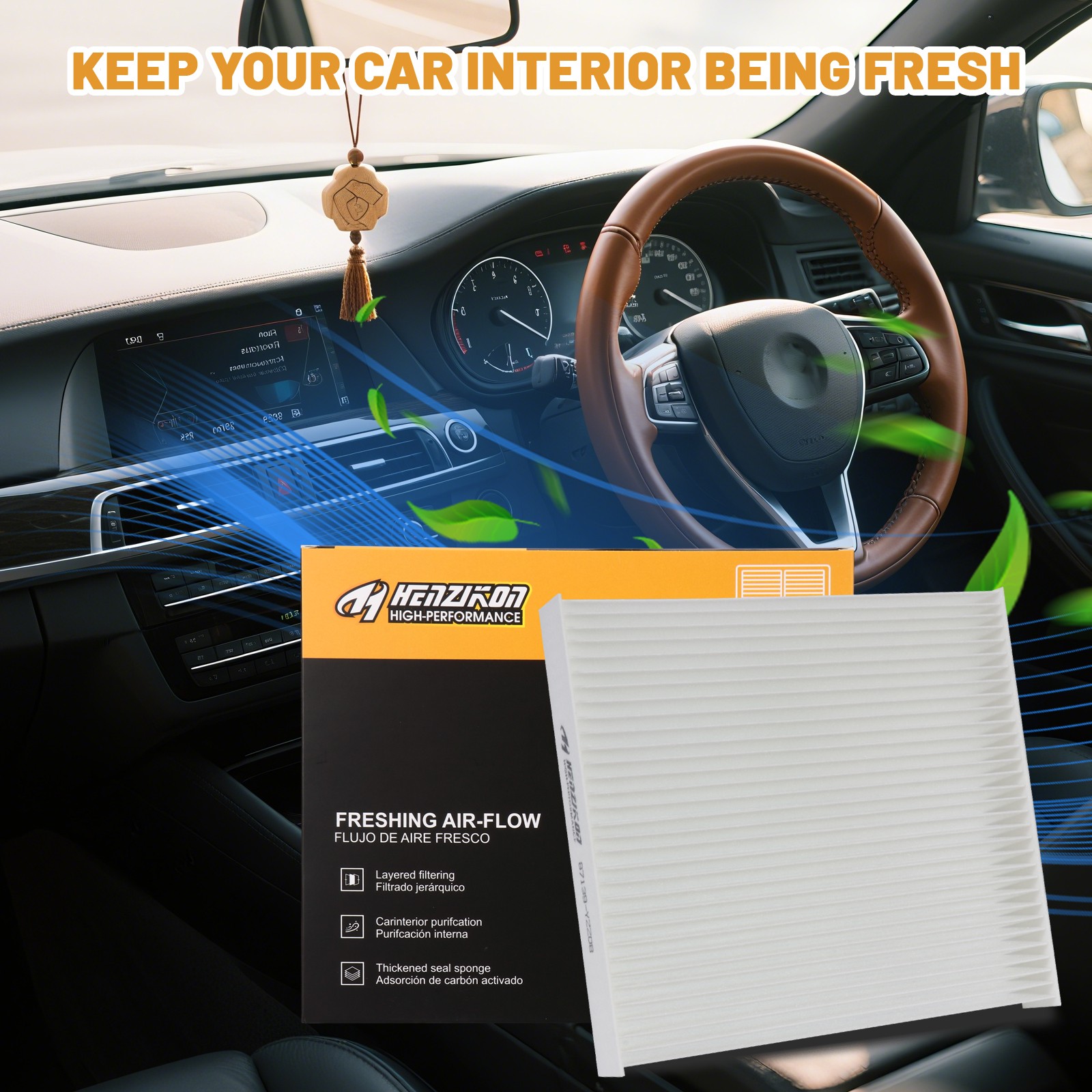 Premium Engine & Cabin Air Filter Combo Set for 2009 - 2019 Toyota Corolla 1.8L