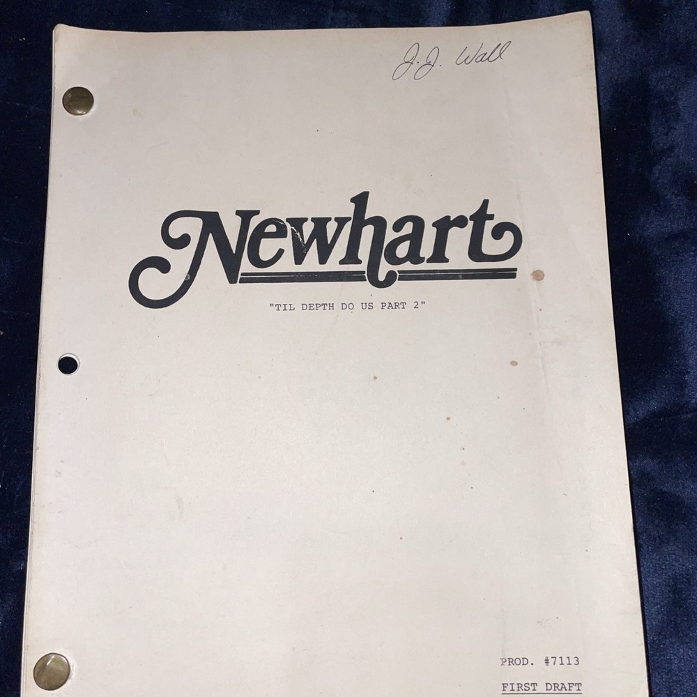 Newhart Original Television Script Oct 9 19871