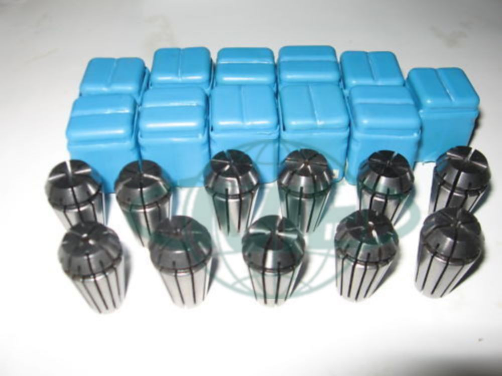 ER16 COLLET SET--1/16" up to 3/8" by 16th --11 COMMON SIZES #ER16-SET11--NEW