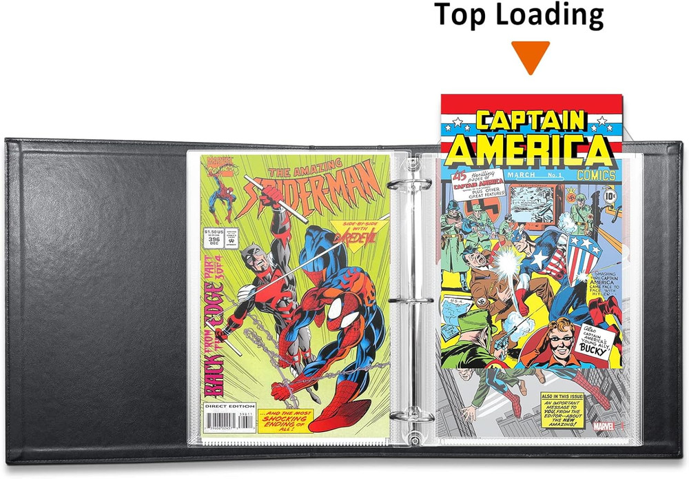 Comic Book Storage Album, Comic Book Binder - for Current, Silver Age, Regular C
