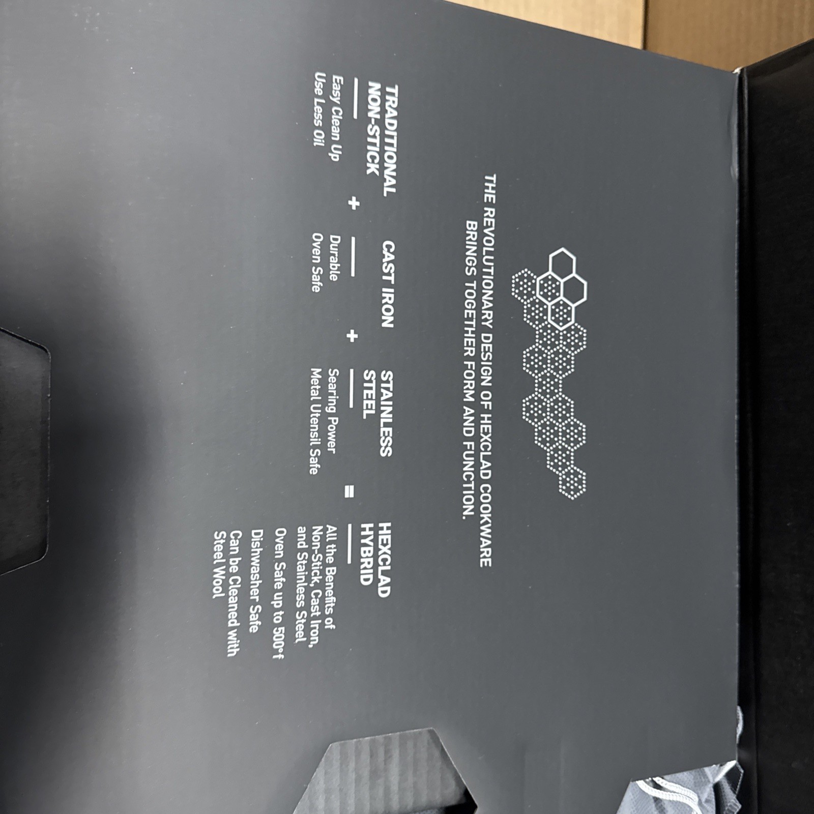 HexClad HC7 Hybrid Commercial Cookware, 7 Pieces Pan Lid and Wok Set, NEW