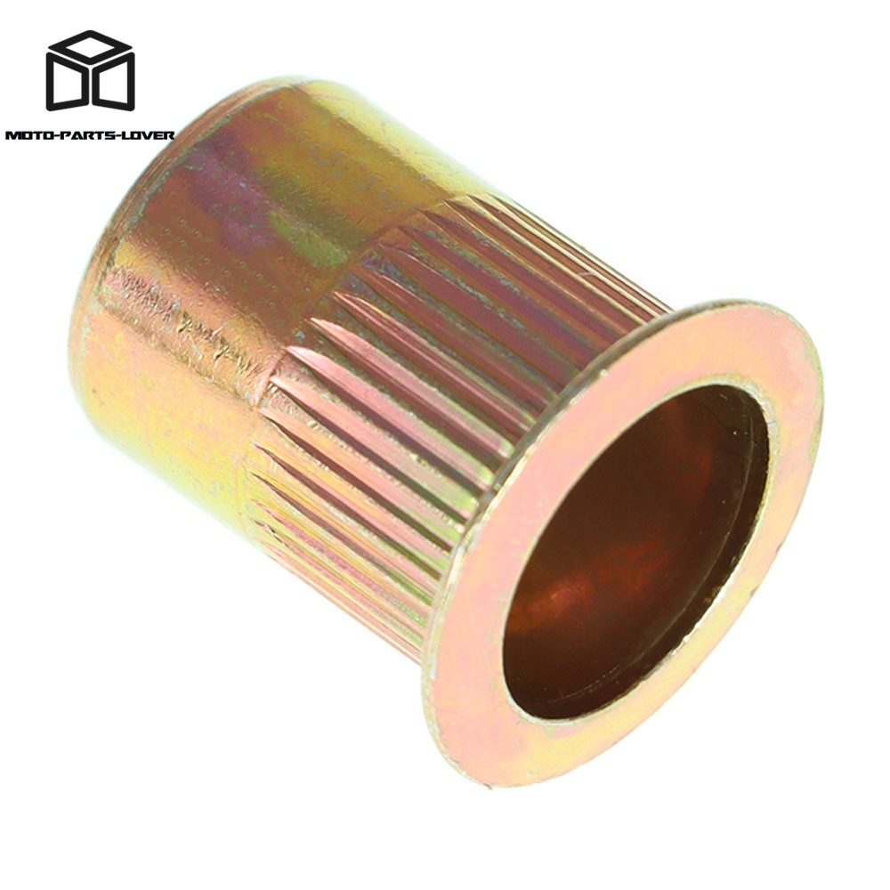 50 Pcs 3/8 - 16 Carbon Steel Rivet Nuts Flat Head Threaded Insert