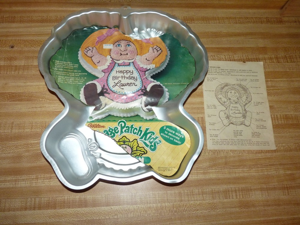 Wilton Cake Pan Cabbage Patch Doll  w/instructions BUILD YOUR LOT 1984