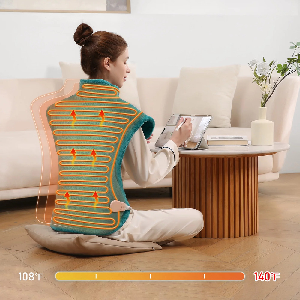 FULL BACK HEATING PAD 4 Heat Settings & Auto Shut-Off