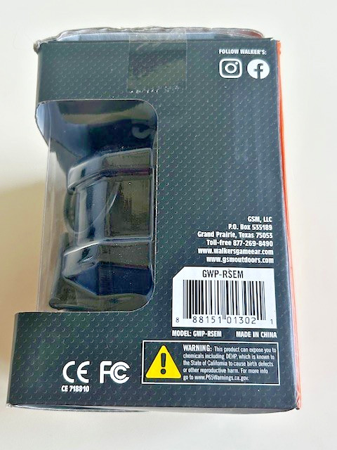 Walker's GWP-RSEM Razor Slim Electronic Ear Muff