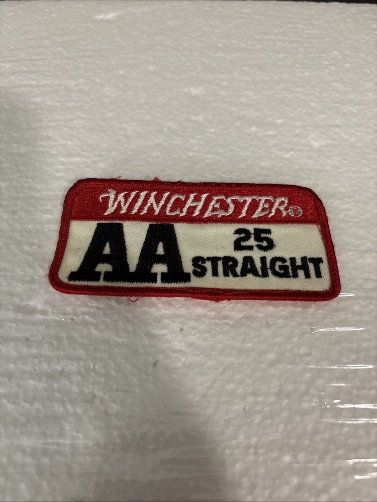 Winchester Western AA 25 Straight  patch  4”x2” Pre- Owned