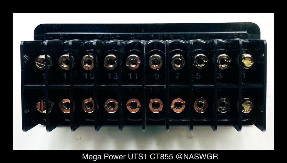 Mega Power Systems UTS1, CT855 Universal Test Switch - 10 Pole - Unused