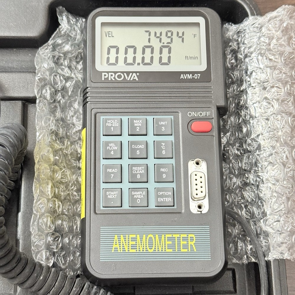 Prova Flow Anemometer AVM-07 Digital Wind Speed Meter