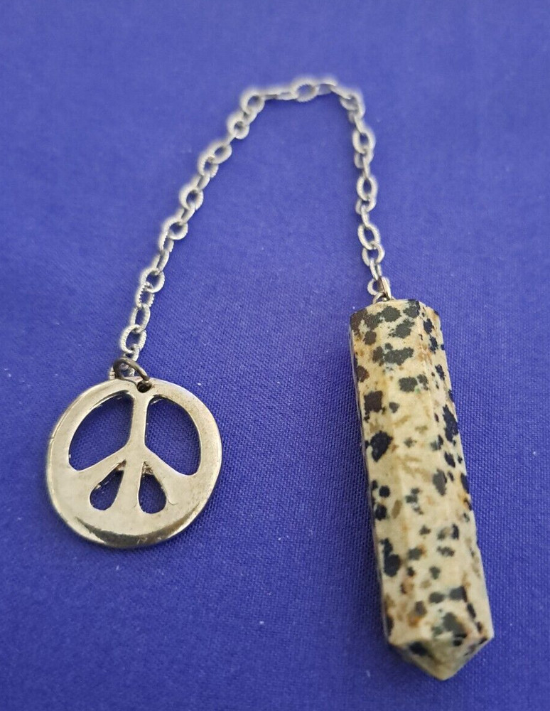 Pendulum- Dalmation Jasper & Peace Sign