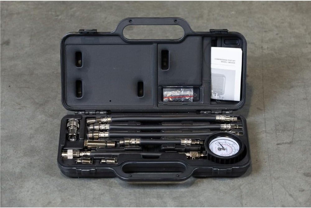 MV5530 Engine Compression Test Kit, Manual Pressure Release, 2-3/4 in. Bourdo...
