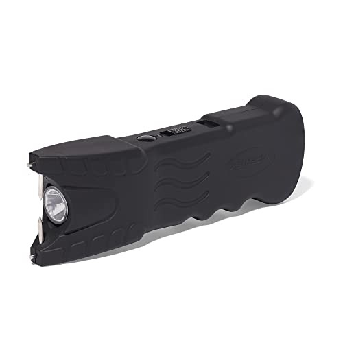 VIPERTEK Stun Gun with Safety Disable Pin LED Flashlight - Black