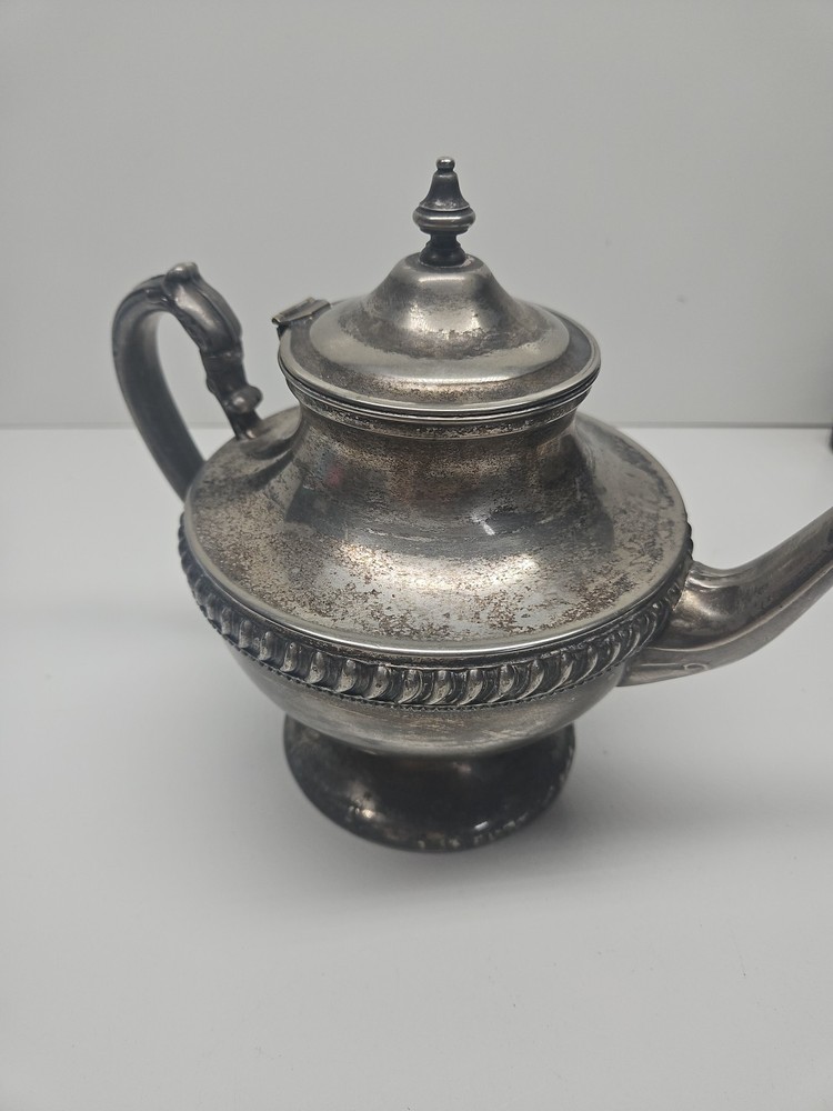 Silver On Copper Teapot