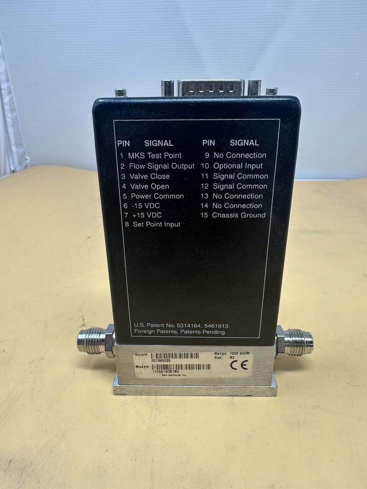 MKS Mass-FLO Controller Model 1179A13CR1BV (Range: 1000 SCCM)