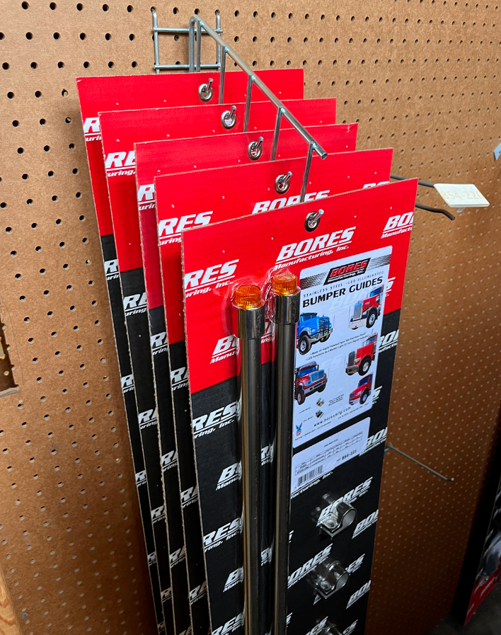 Zinc-Plated Waterfall J Hooks (5-Hook) 9.5'' for Pegboard / Slatwall