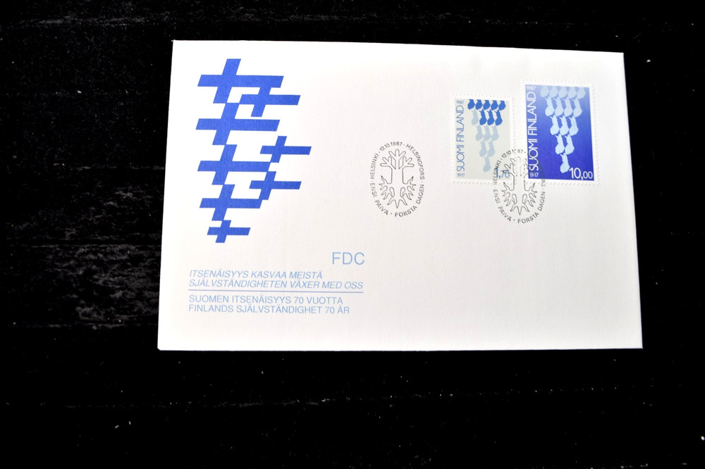 FINLAND    1987       INDEPENDENCE    S 760-761     FDC