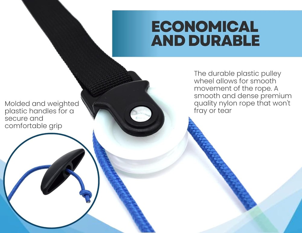 Shoulder Pulley for Physical Therapy with Exercise Guide - Improves Shoulder ...