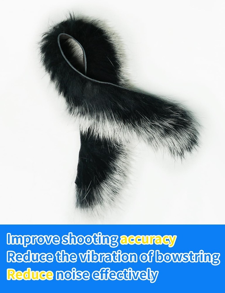 Archery String Silencer Otter Beaver Hide Bow Dampener | Vibration Reduction