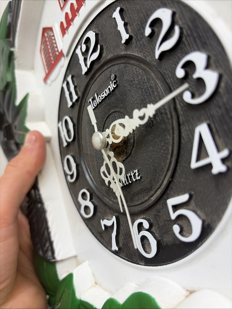 Vintage Telesonic Plastic Cuckoo Clock Works! Read
