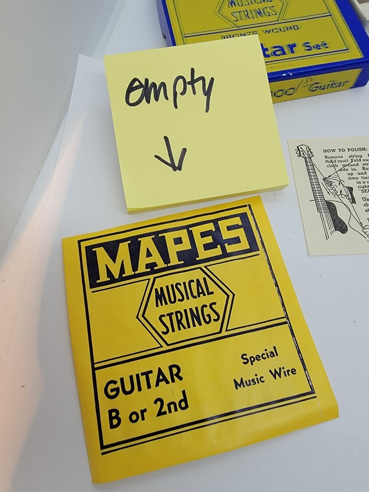Mapes Bronze Wound Guitar Strings Old New stock