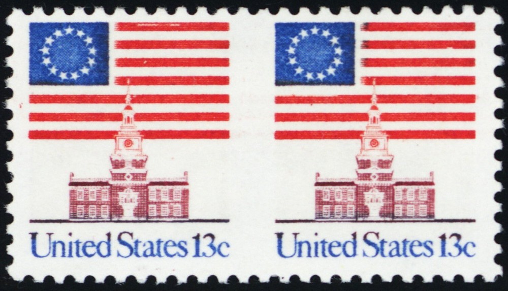 1622a, Mint VF NH 13¢ Imperforate Between Error Pair * Stuart Katz