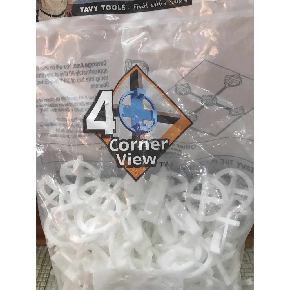 Tavy Two Sided Tile Spacers 1/8 Inch 3mm 100 Count for Tiling Projects
