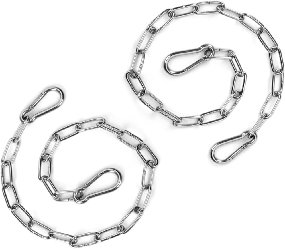 2PCS Stainless Steel Gate Chain Lock - 24 Inch Link with 2 Pack