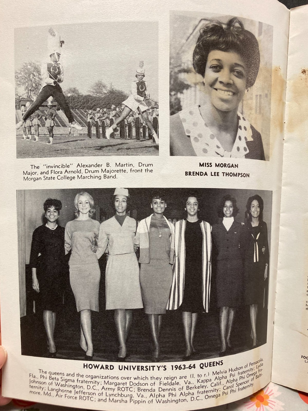 Vintage Black College Football 1964 Homecoming Program~Howard U. vs Morgan State