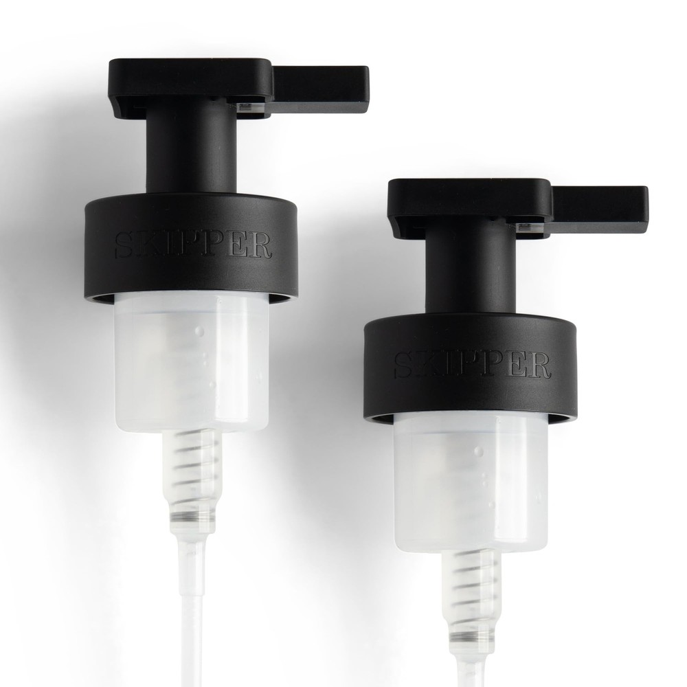 Skipper Foaming Replacement Pump Set - 2 Pack - 40mm (1.57”) Wide Matte Black