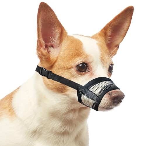Dog Muzzle for Dogs – Soft Air Mesh Muzzle for Dog | Perfect for Barking Small