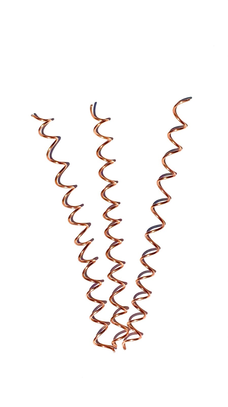 ElectroCulture Copper Coil Antenna Plant Stakes for Gardening and Farming