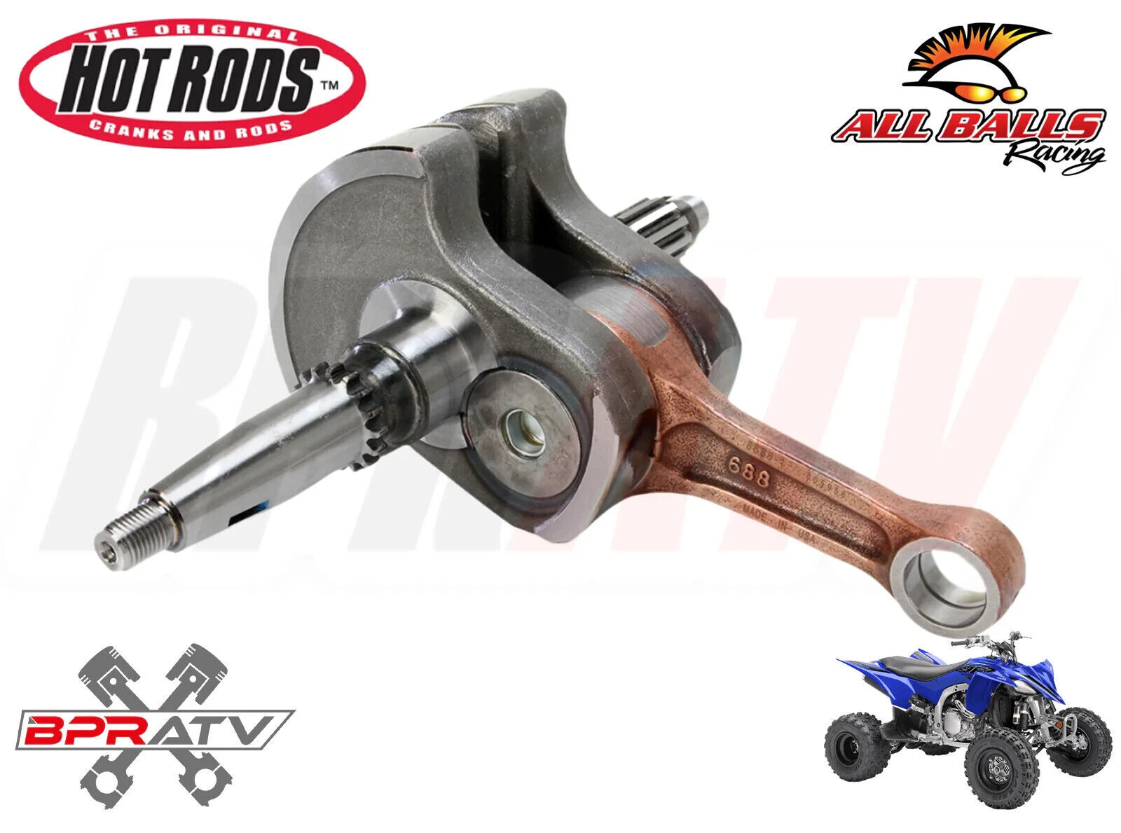 14+ YFZ450R YFZ 450R Hot Rods OEM Replacement Crankshaft Crank Main Bearings Kit