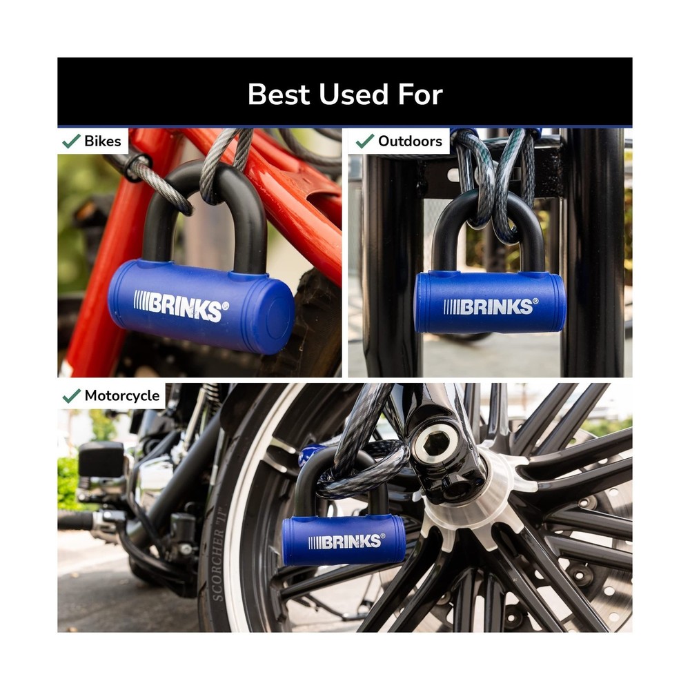 BRINKS 3 7/8" U-Bar High Security Lock, NEW in Pkg