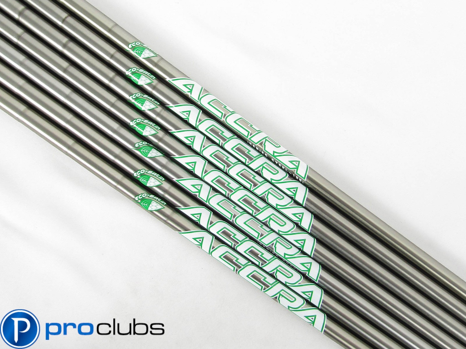 NEW ACCRA iSERIES ECO SATIN 125 X-FLEX IRON SHAFTS 4-PW .355 TIP #436747