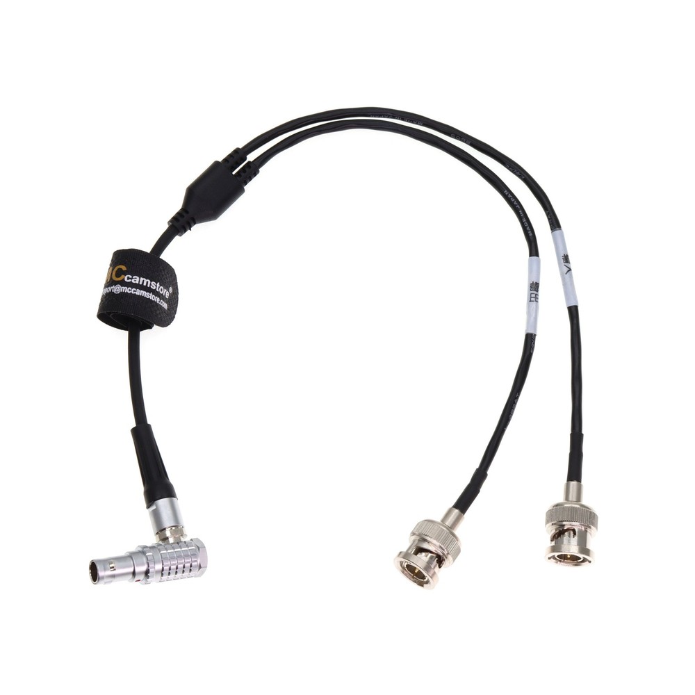 TIME Code Input Output Cable for Sound Devices XL-LB2 Angle 5 Pin to BNC Timecod