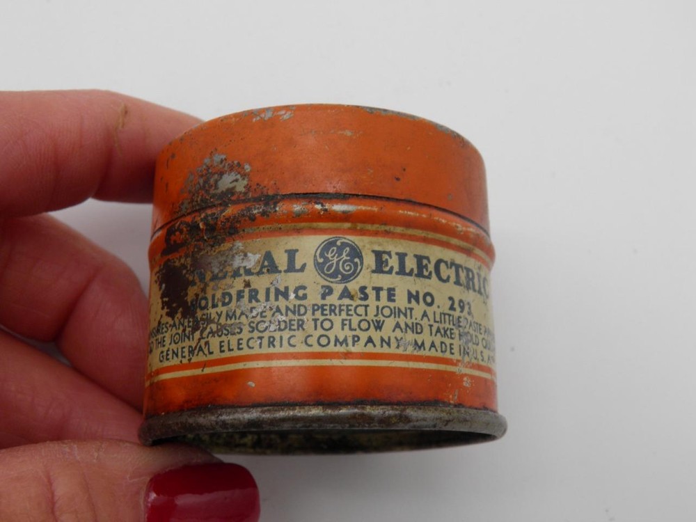 VINTAGE GENERAL ELECTRIC SOLDERING PASTE