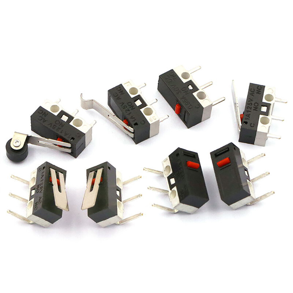 3-Pins PCB Momentary Push Micro Switche Micro Limit Switch 1A 125V Mouse Button