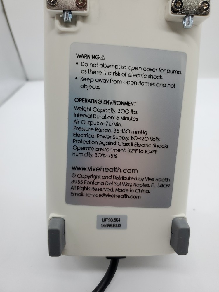 Vive Health Alternating Pressure Pump Only