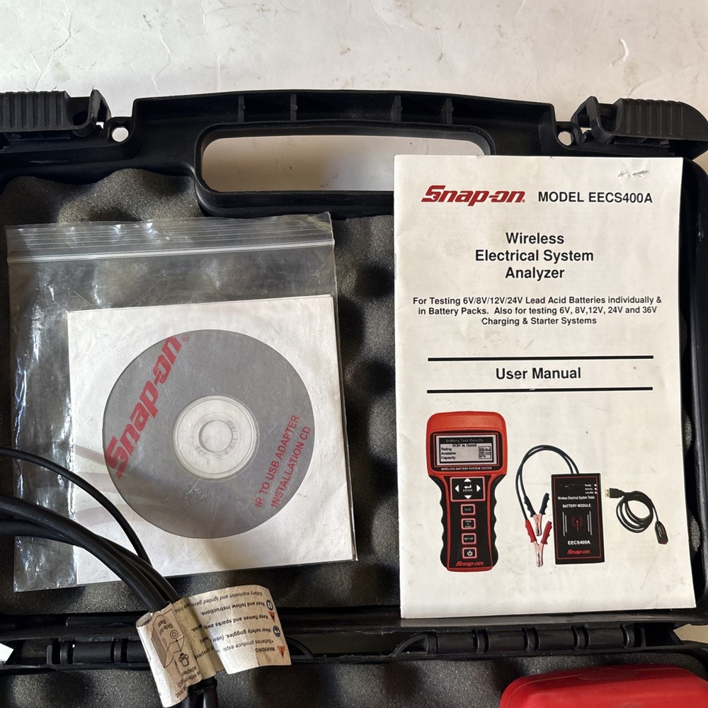 Snap-on Tools EECS400A Wireless Electrical Battery System Analyzer w/ Case USA