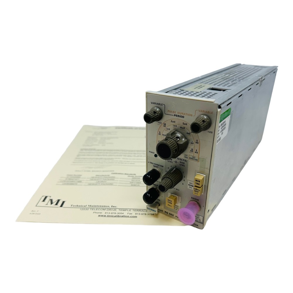 TEKTRONIX PG502 PULSE GENERATOR ***CALIBRATED***