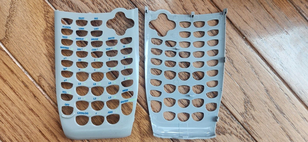 Faceplate For Texas Instruments TI-84 Plus Silver Edition in Gray Silver