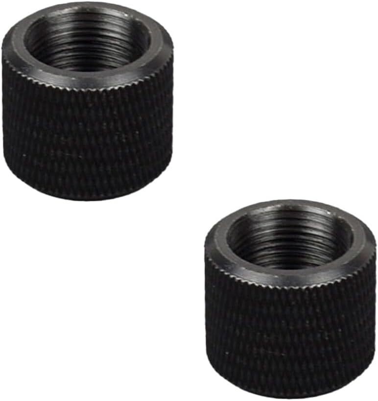 Thread Protector for 5/8x24 and 1/2x28 (2 Pack) 1/2x28, Black