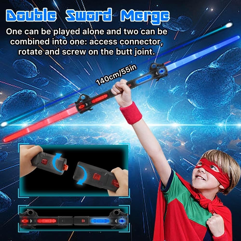 Interactive Light Up Sword 27.5" for Kids - Perfect for Cosplay & Parties