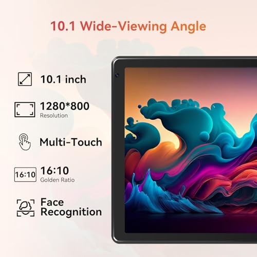 Tablet,10.1" Android 15 Tablet with Octa-core Processor 24GB RAM 128GB ROM HD
