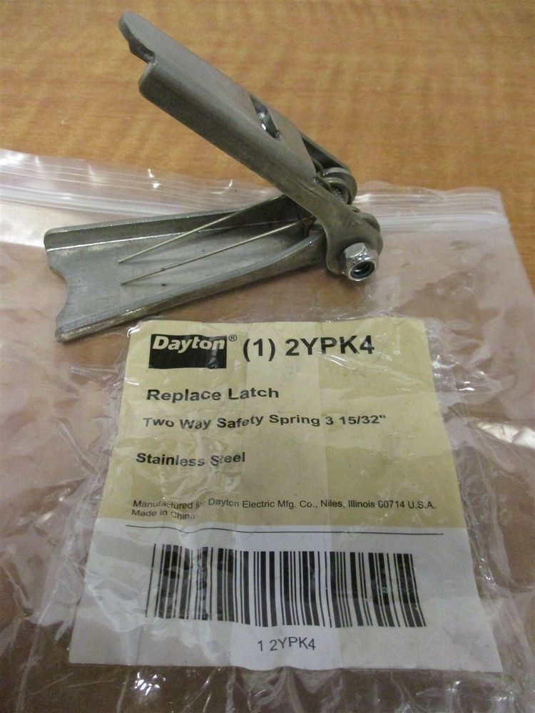 Two-Way Safety Spring Replacement Latch 3-15/32", 304 SS, NEW