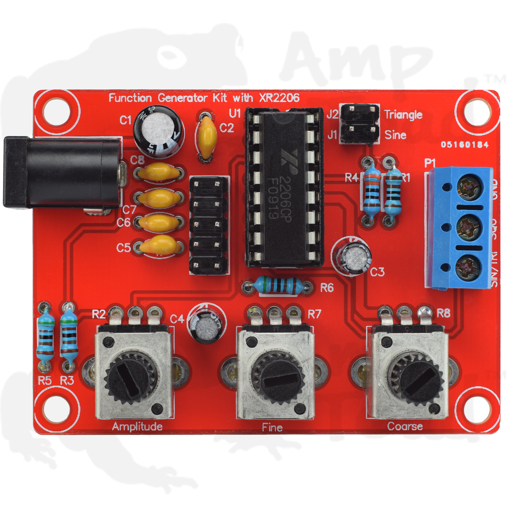 Function Generator XR2206 - DIY Kit - Optional Wall Plug [SOLDERING REQUIRED]