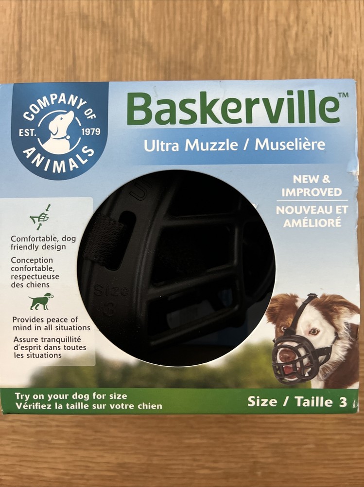 Baskerville Ultra Muzzle Size 3- Westie Allows Drinking and Panting New