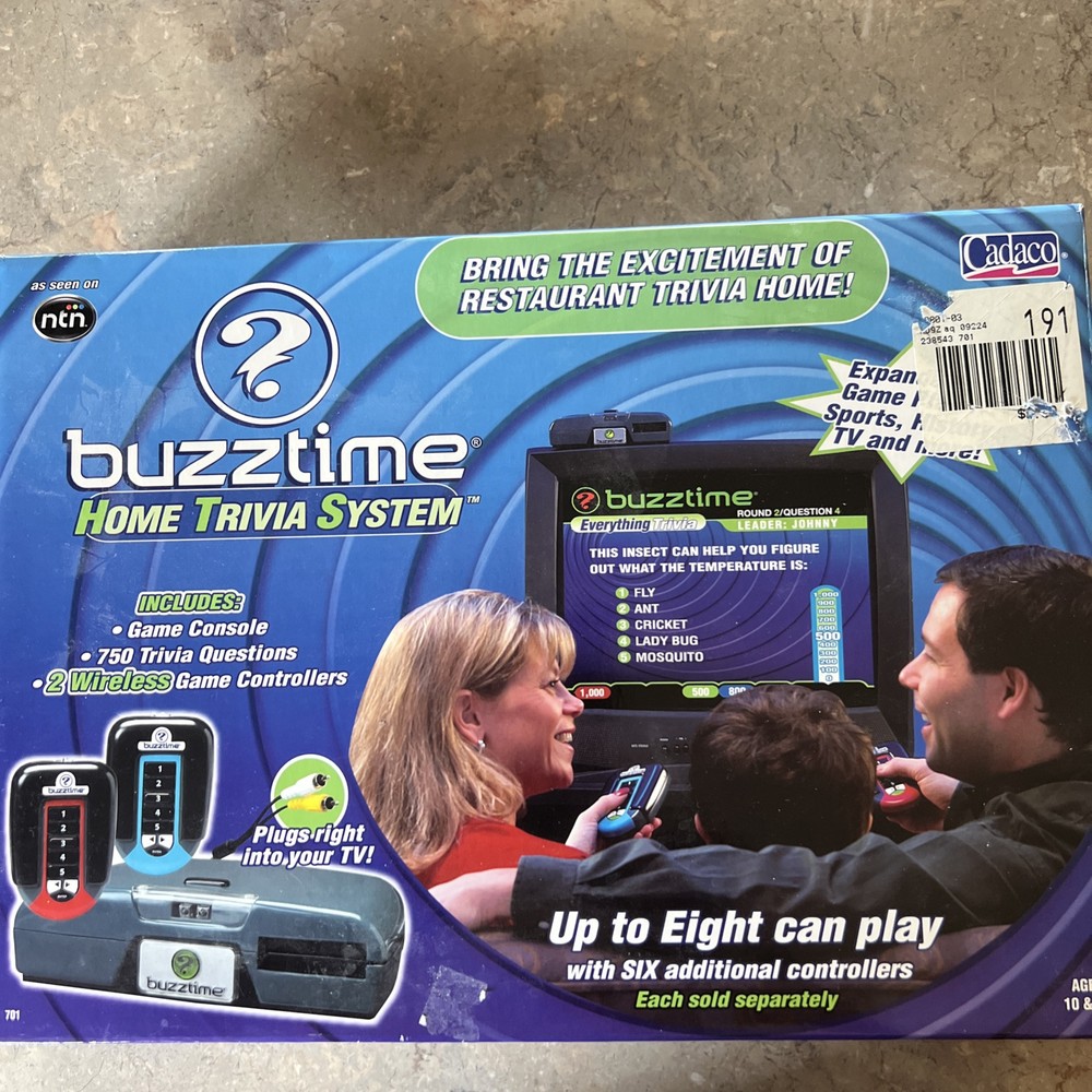Buzztime Home Trivia System  Console & 2 Wireless Controllers