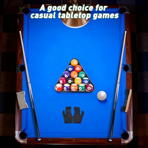 Pool Table - Pool Balls Billiard Set - Pool Table Accessories Set -Including