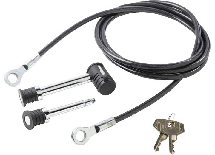 Master Lock 1470DAT 5/8" & 1/2" Swivel Head Receiver Lock W/8' Cable